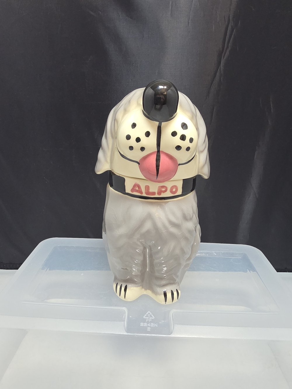 Vintage McCoy ALPO Dan the Dog Ceramic Treat Cookie Jar USA 8.5 (#1)